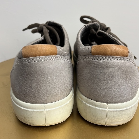 Men’s Ecco Soft 7 Perforated Gray Sneakers Shoes Size 10 - Picture 5 of 9